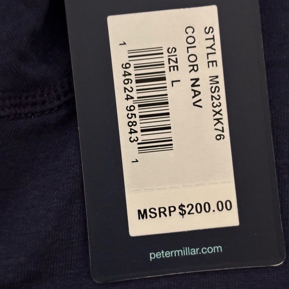Peter Millar Merino wool Blue zip up sweater,pullover - Picture 2 of 7